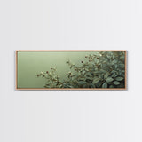 Nature-Inspired Sage Green Framed Canvas Print – Sage Green Wall Art, Botanical Prints, Minimalist Art, Bedroom Art, Wabi Sabi Art