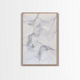 Black White Line Art Canvas Print Minimalist Geometric Wall Decor Modern Zen Artwork Above Couch Gift Idea Stylish Home Accent