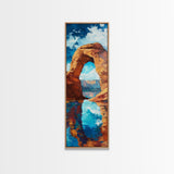 Red Rock Arch, Southwest Wall Art, Joshua Tree Art, Desert Landscape, Nature Painting, Extra Wide Art, Living Room Art