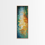 Water Reflections, Abstract Painting, Ocean Inspired Art, Blue and Green Wall Art, Nautical Decor, Minimalist Art, Canvas Print