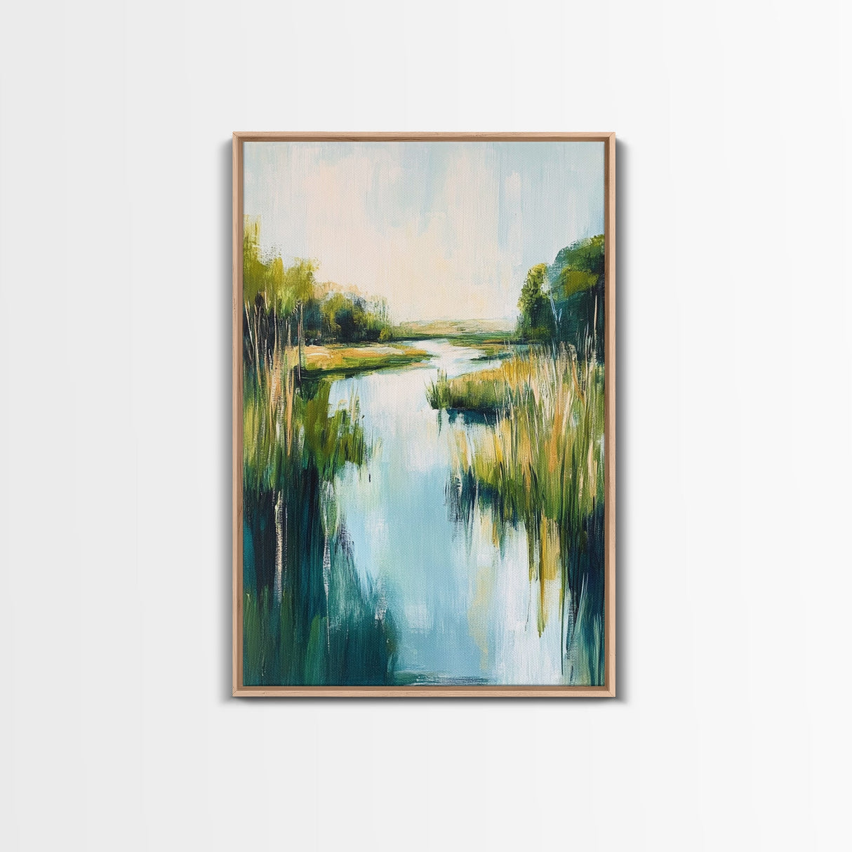 Marsh Landscape, Coastal Landscape Art, Nature Painting, Seascape Art, Bedroom Art, Guest Room Art, Canvas Print, Farmhouse Art