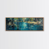 Tranquil Pond Reflection Canvas Print Serene Nature Wall Art Peaceful Landscape Home Decor Office Bedroom Gift