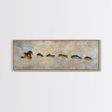 Rustic Fossil Texture Framed Canvas Print Earthy Neutral Wall Art, Modern Abstract Rock Art, Unique Office or Living Room Decor