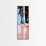 Tall Pines Reflection, Lake Landscape, Tranquil Nature Art, Woodland Wall Decor, Neutral Aesthetic, Cabin Art, Canvas Print