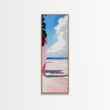 Beach Reflection, Coastal, Minimalist, Canvas Print, Modern Wall Art, Seaside Decor, Ocean Painting, Living Room Wall Art