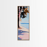 Serene Ocean, Pastel Beach, Coastal Landscape, Canvas Print, Minimalist Art, Living Room Art, Tranquil Seascape, Sunset Painting, Soft Colors