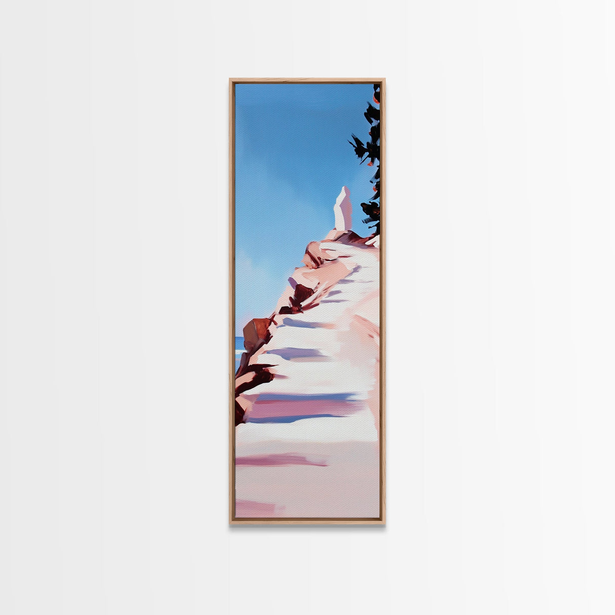 Sunset Cliffs, Beach Landscape, Warm Coastal Decor, Ocean View Art, Living Room Print, Modern Seascape, Canvas Print, Summer Art