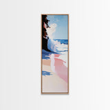 Ocean Wave, Coastal Beach Art, Modern Seascape, Blue Wall Decor, Living Room Print, Minimalist Art, Canvas Print, Nautical Style