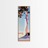 Tree Silhouette Art, Nature Print, Tranquil Wall Decor, Framed Canvas Print, Modern Landscape, Living Room Art, Contemporary Style