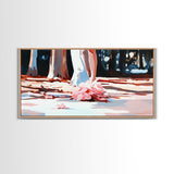 Blush Wedding, Romantic Art, Framed Canvas Print, Elegant Wall Decor, Feminine Painting, Modern Bedroom Art, Minimalist Aesthetic