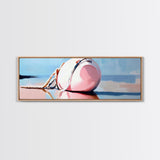 Nautical Buoy, seaside coastal wall art, beach house decor, maritime aesthetic, minimalist print, framed canvas print, lake house art