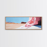 Desert Landscape, Modern Art, Living Room Wall Art, Framed Canvas Print, Minimalist Artwork, Neutral Decor, Southwest Wall Decor