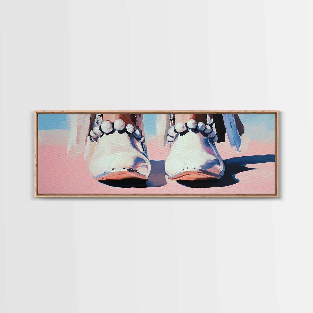 Bohemian Sandals, Chic Summer, Beach Vibes, Fashion Canvas Print, Bedroom Wall Art, Coastal Aesthetic, Trendy Boho Decor