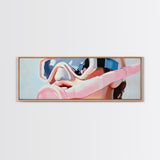 Scuba Diver, Snorkeling Art, Ocean Adventure, Canvas Print, Coastal Wall Art, Modern Beach Decor, Nautical Theme, Living Room Art