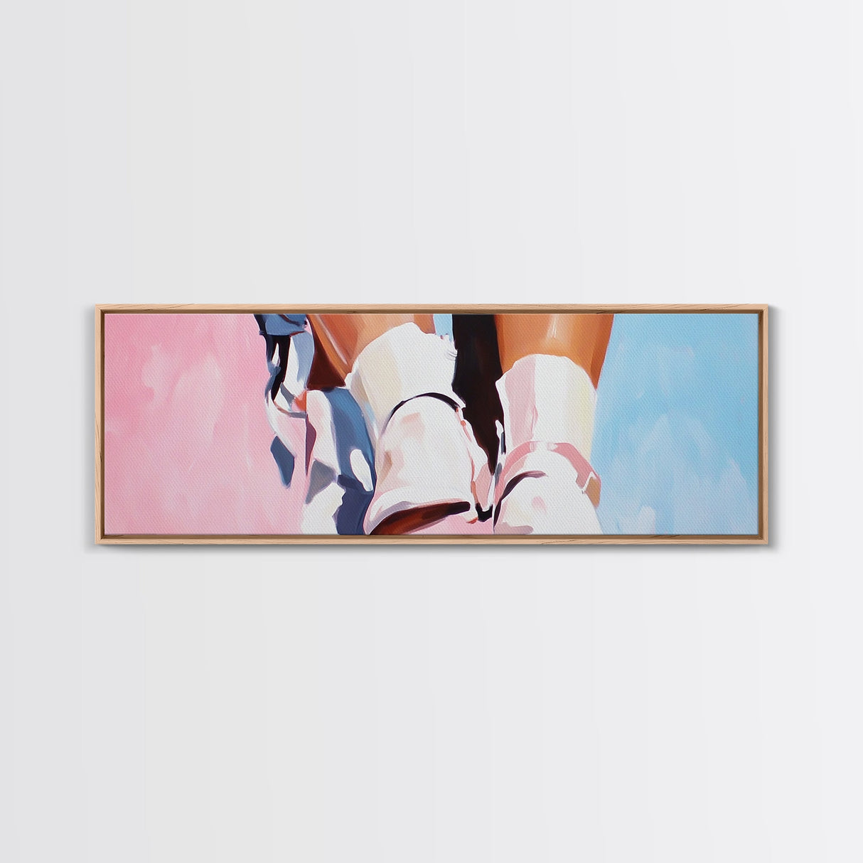 Fashion Steps, Elegant Walk, Chic Aesthetic, Canvas Print, Modern Wall Art, Bedroom Decor, Minimalist Style, Stylish Home Accent