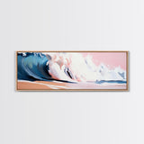 Ocean Wave, Coastal Beauty, Serene Seascape, Canvas Print, Beach House Wall Art, Nautical Theme, Living Room Decor, Modern Art Style