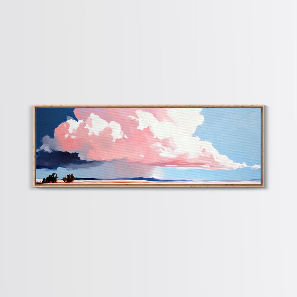 Stormy Sky Landscape, Dramatic Cloud Art, Modern Scenic Print, Nature Wall Art, Large Canvas Print, Minimalist Home Decor, Office Art