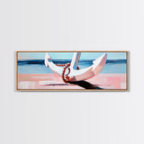 Nautical Anchor, Beach House Art, Coastal Decor, Framed Canvas Print, Ocean Wall Art, Minimalist Seascape, Sailor Aesthetic, Living Room