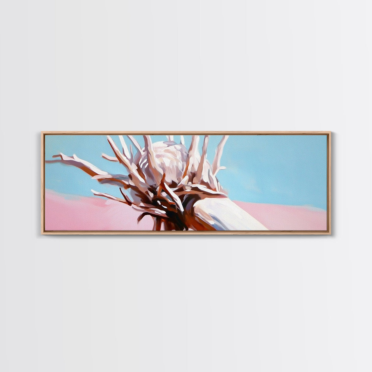 Palm Root, Coastal Texture, Natural Decor, Framed Canvas Print, Beach Wall Art, Boho Nature Style, Contemporary Minimalist Artwork