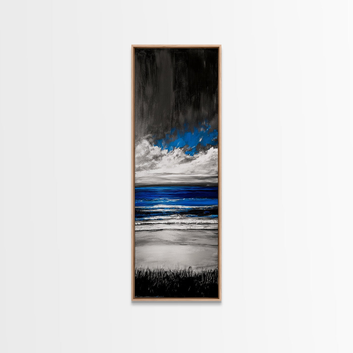 Ocean Waves, Blue Beach Art, Coastal Canvas Print, Modern Wall Art, Large Artwork, Living Room Decor, Ocean Vibes, Contemporary Art