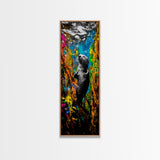 Underwater Sea Otter Art, Vibrant Ocean Life Painting, Animal Wall Decor, Unique Coastal Home Art, Beach House Decor, Canvas Print