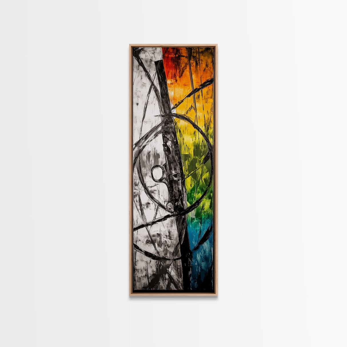 Deep Reflection, Abstract Depth, Textured Artwork, Canvas Print, Modern Living Room Decor, Moody Home Accent, Statement Piece