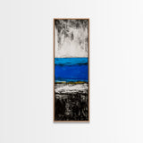 Abstract, Ocean, Horizon, Canvas Print, Contemporary Coastal Decor, Blue and Gold Art, Modern Living Room Wall Art, Minimalist Design