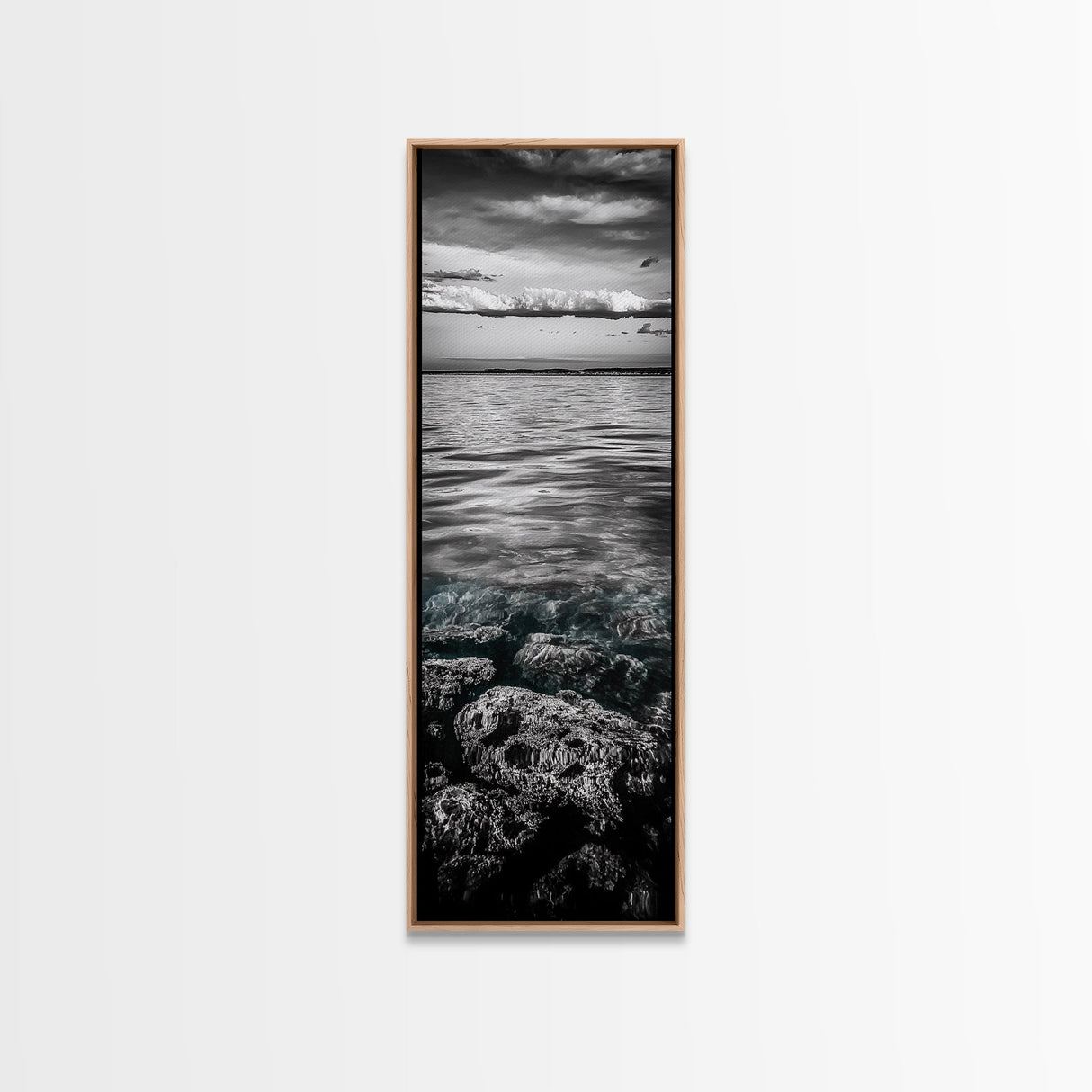 Ocean Depths, Coastal Art, Black and White Photography, Canvas Print, Beach Wall Art, Nautical Decor, Ocean Print, Modern Home Decor