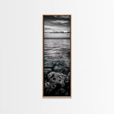 Ocean Depths, Coastal Art, Black and White Photography, Canvas Print, Beach Wall Art, Nautical Decor, Ocean Print, Modern Home Decor