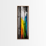 Rustic Wood, Vibrant Texture, Nature Inspired Art, Framed Canvas Print, Farmhouse Decor, Cozy Cabin Artwork, Statement Piece