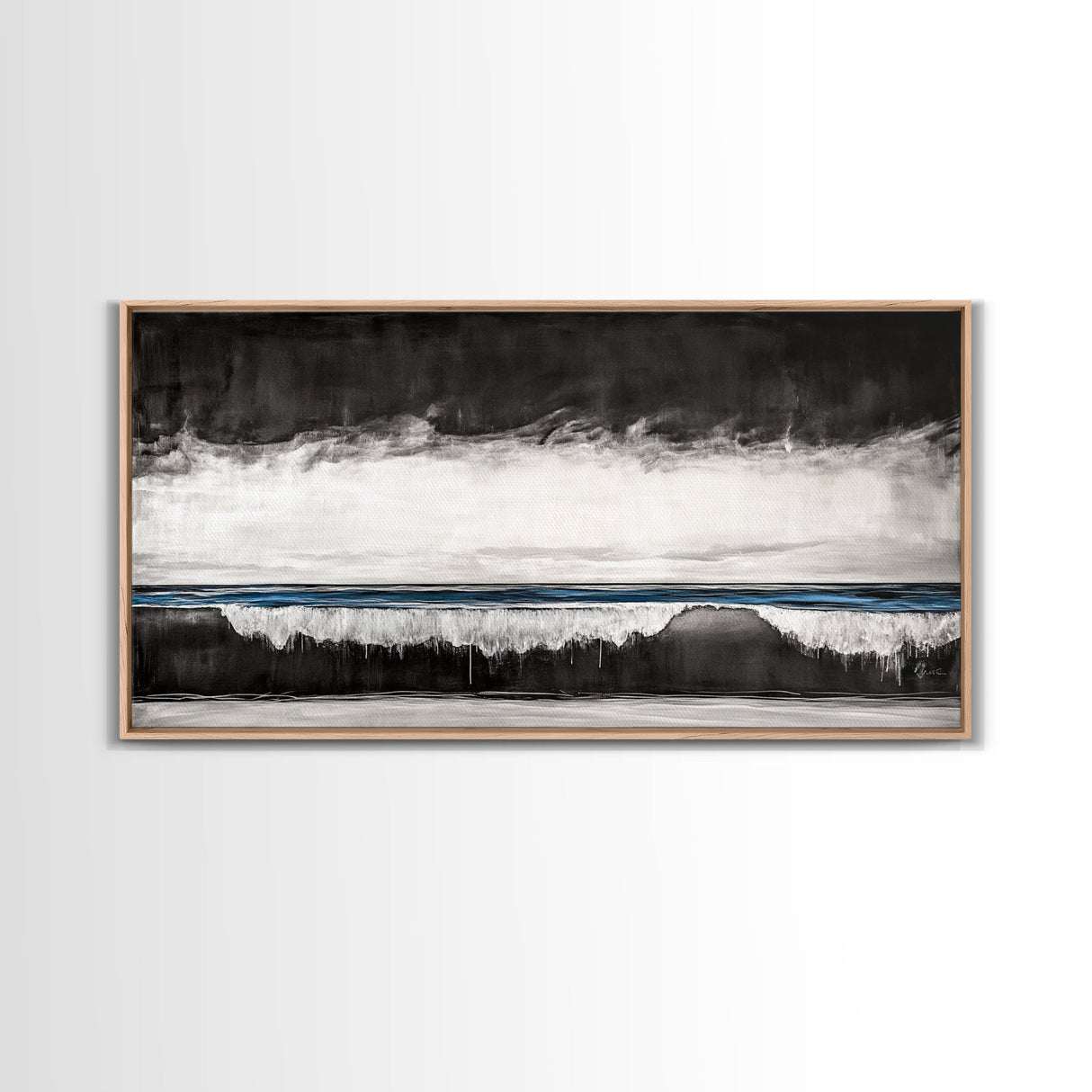 Monochrome Landscape, Mountain Art, Canvas Print, Black And White Landscape, Nature Painting, Living Room Wall Decor, Rustic Wall Art