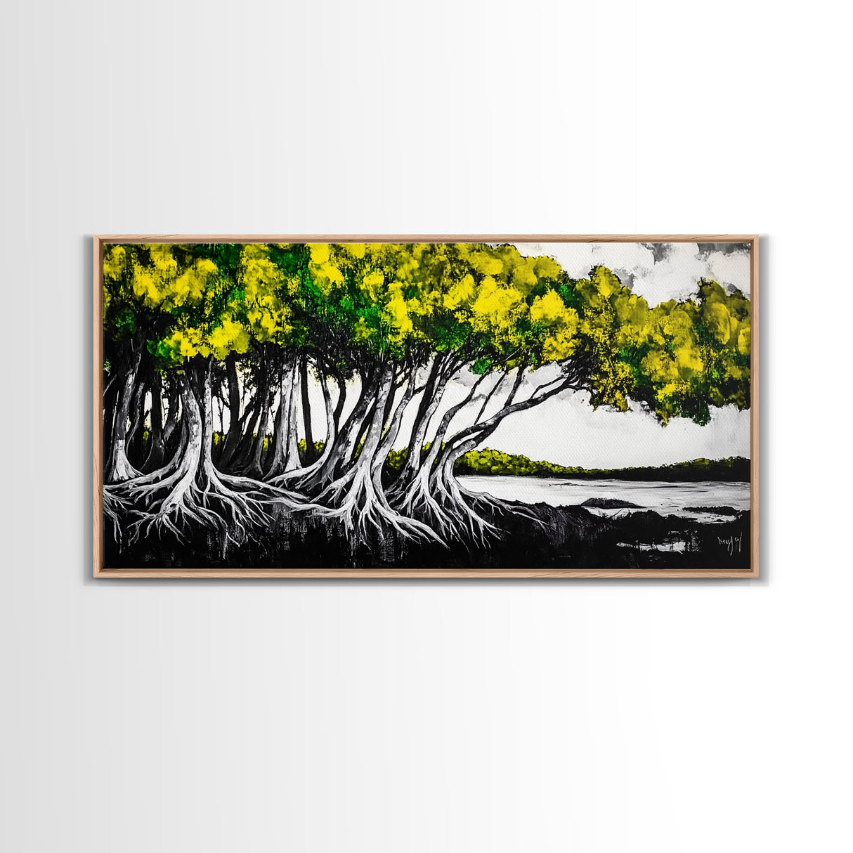 Tree Roots, Forest, Natural, Canvas Print, Modern Nature Art, Woodland Decor, Earthy Home Aesthetic, Botanical Painting, Rustic Wall Art