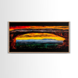 Desert Arch, Southwest Landscape, National Park Painting, Sunset Wall Art, Western Home Decor, Grand Canyon Art, Canvas Print