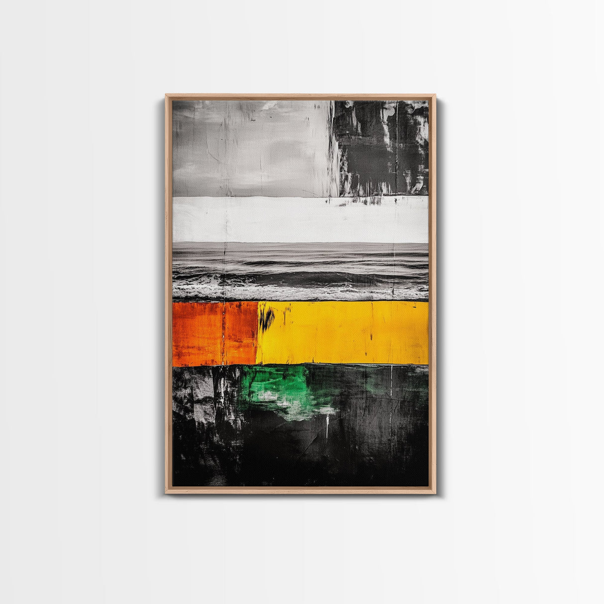 Ocean Horizon, Abstract Seascape, Coastal Wall Art, Modern Beach Decor, Living Room Art, Minimalist Ocean Painting, Canvas Print