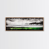 Stormy Beach, Coastal Landscape, Black and White, Canvas Print, Large Wall Art, Modern Home Decor, Bedroom Wall Art, Minimalist Aesthetic