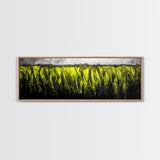 Seaweed Motion, Ocean Canvas Print, Coastal Wall Art, Minimalist Abstract, Green Sea Art, Nature Inspired, Modern Decor, Living Room Art