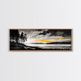 Sunset Landscape Art, Moody Sky Print, Nature Wall Decor, Mountain View Artwork, Rustic Home Decor, Warm Tones, Canvas Print