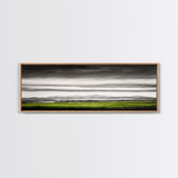 Rolling Hills, Green Fields, Minimalist Landscape, Canvas Print, Nature Wall Art, Modern Farmhouse, Rustic Decor, Office Aesthetic