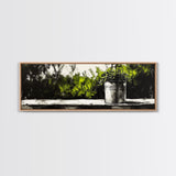 Potted Plant, Botanical Wall Art, Greenery Decor, Modern Minimalist Painting, Nature Inspired Home, Kitchen Wall Print, Canvas Print