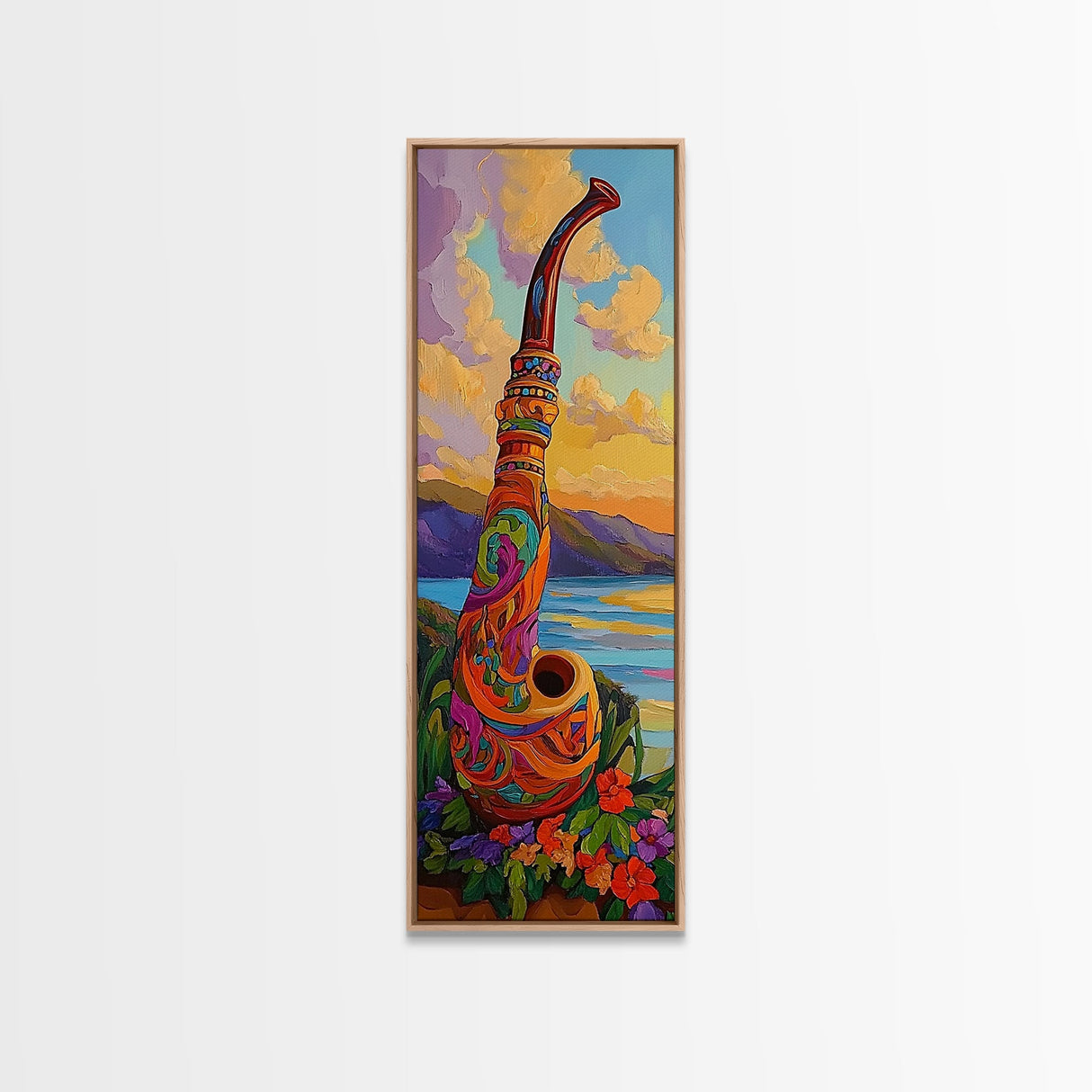 Colorful Saxophone, Musical Art, Boho Music Lover Gift, Bright Instrument Decor, Artistic Jazz Wall Accent, Canvas Print