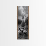 Duck Family, Wildlife Photography, Baby Ducks, Country Style, Canvas Print, Farmhouse Wall Art, Fall Animal Decor, Kids Room Art