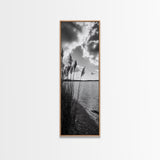Reeds at Sunset, Lake Shoreline, Tranquil Water, Framed Canvas Print, Entryway Wall Art, Autumn Decor, Natural Photography, Neutral Tones