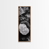 Zen Circle Stone, Forest Texture, Nature Balance, Canvas Print, Rustic Bathroom Decor, Earthy Wall Art, Minimalist Natural Style