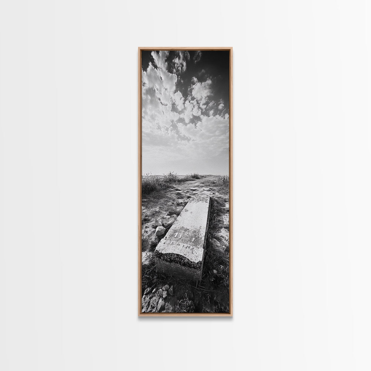 Abandoned Gravestone, Historic Cemetery, Gothic Vibes, Moody Decor, Framed Canvas Print, Halloween Art, Fall Living Room Art, Living Room Art