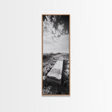 Abandoned Gravestone, Historic Cemetery, Gothic Vibes, Moody Decor, Framed Canvas Print, Halloween Art, Fall Living Room Art, Living Room Art