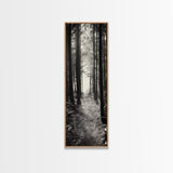 Forest Trail, Woodland Path, Light Through Trees, Nature Escape, Canvas Print, Cabin Wall Art, Cozy Autumn Home Decor, Bedroom Artwork