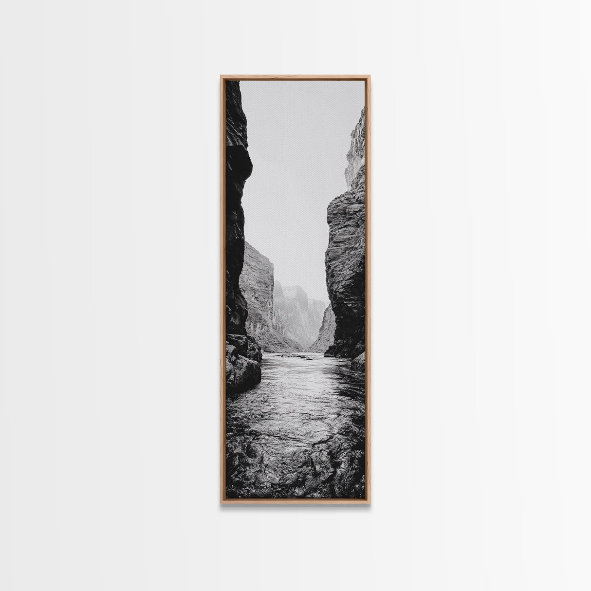 Canyon River, Rugged Passage, Rock Formations, Canvas Print, Nature Explorer Decor, Living Room or Cabin Rustic Wall Art, Bathroom Art