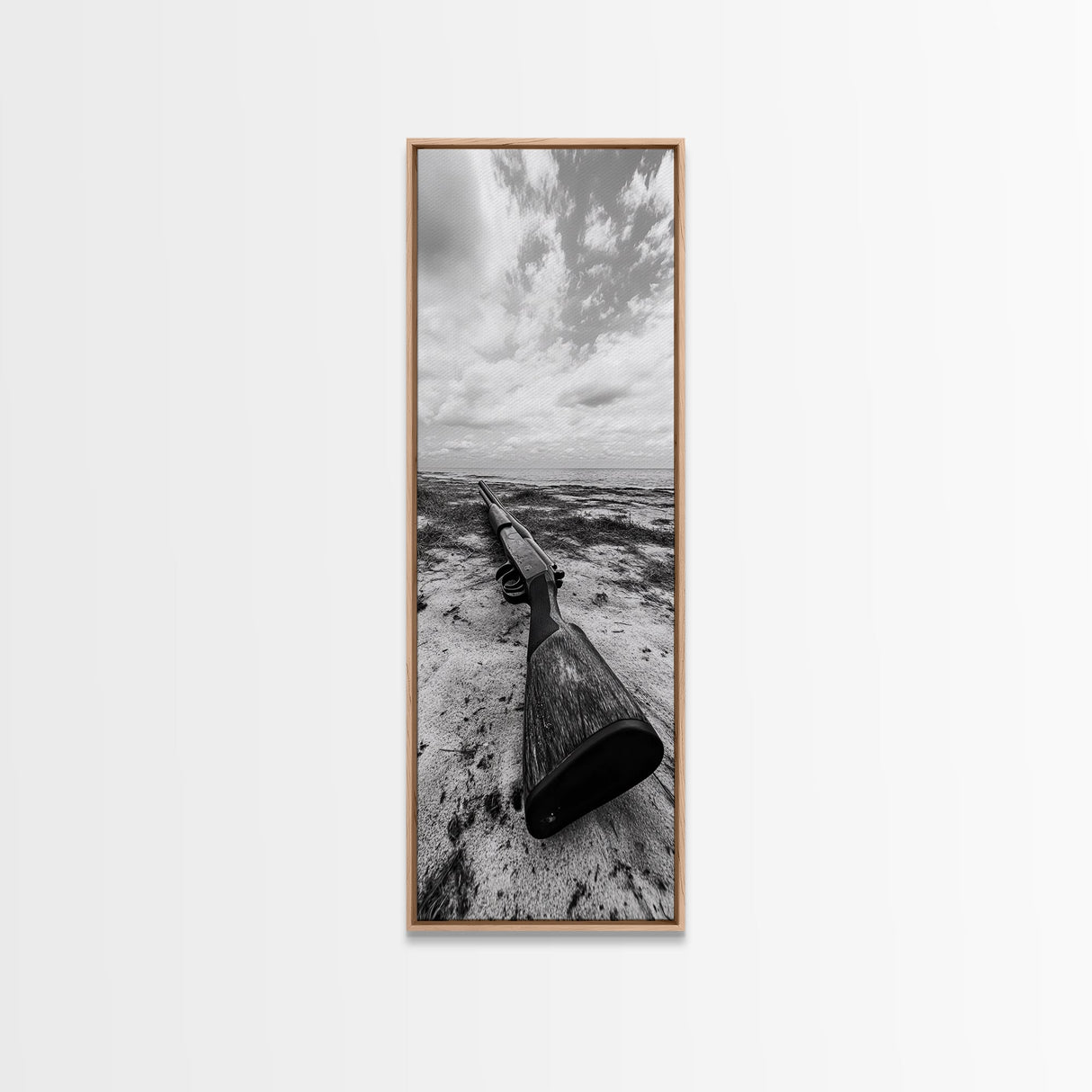 Shotgun Beach, Western Art, Coastal Edge, Canvas Print, Masculine Wall Decor, Cabin Style, Rustic Photography, Dramatic Sky