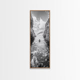 Ocean Escape, Cliff Swim, Travel Photography, Freedom Moment, Canvas Print, Minimalist Wall Art, Bathroom Decor, Beach House Art