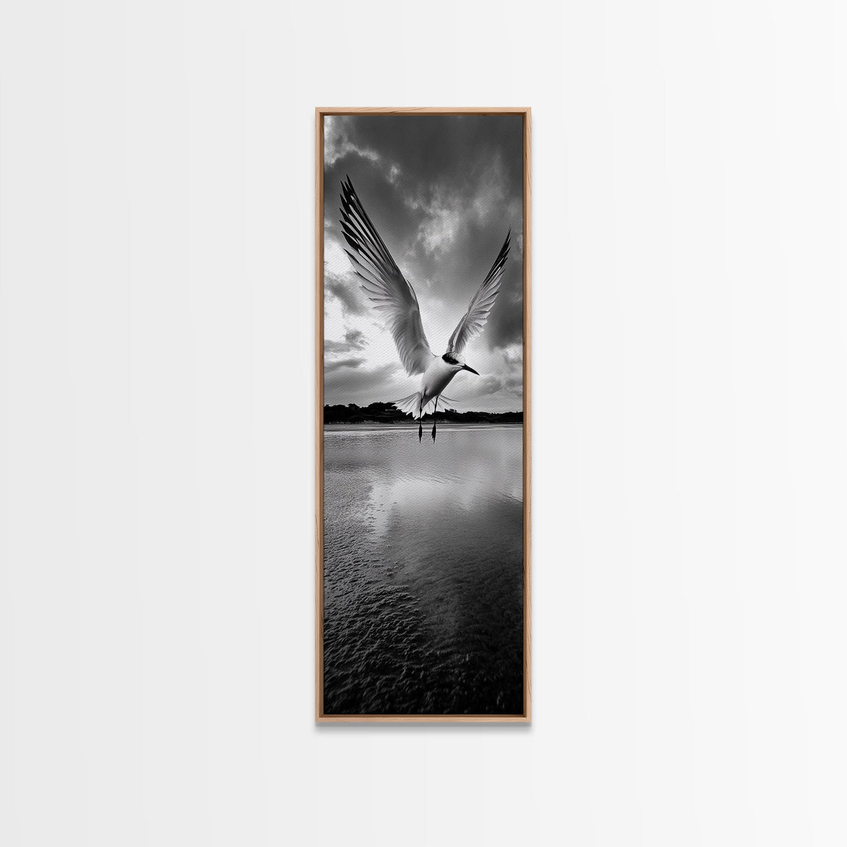 Soaring Bird, Ocean Wings, Nature Flight, Sky Spirit, Canvas Print, Coastal Wall Art, Beach House Decor, Modern Bird Photography